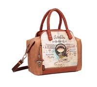 Anekke - Sac fourre-tout femme - Sac en similicuir pour femme avec 2 poignées, fermeture à glissière et bandoulière Menire - Accessoires et accessoires Femme - 29 x 27 x 13 cm
