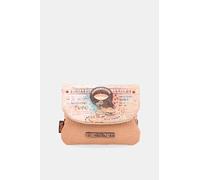 Anekke Menire Porte-Monnaie en Similicuir pour Femme avec Fermeture à Rabat et Fermeture éclair 13 x 10 x 2 cm