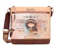 Anekke Menire Sac à bandoulière en similicuir pour femme avec sangle réglable et fermetures à glissière 27 x 25 x 8 cm, multicolore, OneSize