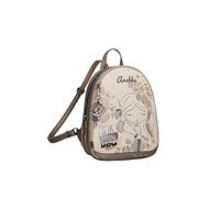 Anekke Olympia Petit sac à dos de marche, beige et marron, 26 x 30 x 10 cm, avec fermeture éclair et poches intérieures