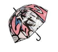 Anekke | Parapluie long ouverture automatique collection Heartbeat | Parapluie canne transparent femme design original | Multicolore