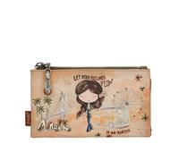 Anekke Peace & Love Flexible RFID Wallet Camel