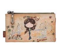 Anekke Porte-monnaie souple Peace & Love Protection RFID Camel