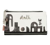 Anekke | Portefeuille Souple Nature Edition Sixties | Petite Maroquinerie Femme Inspiration années 60 | 80% de matière recyclée | 18 x 10 x 2 cm | Coloris Noir/Blanc