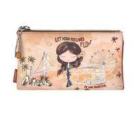Anekke Peace & Love Flexible RFID Wallet Camel