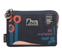 Anekke Porte-monnaie bleu foncé pétrole pour femme - Contemporary Nagare Triple Compartment Purse M Multicolor 244492