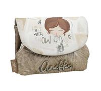 Anekke Porte-monnaie femme Sophia à rabat clic-clac 13x10x2 cm - Multicolore/Marron