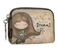 Anekke - Porte-monnaie simple "Real" - 12 x 9 x 3 cm - Beige Beige