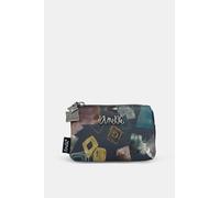 Anekke | Porte-Monnaie Triple Evolution | Trousse Femme 3 cpts pour Monnaie et Accessoires Originale | 12 x 7 x 4 cm | Coloris Bleu foncé
