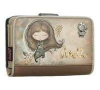 Anekke - Portefeuille compact femme "Real" - 14 x 10 x 2 cm - Marron Marron