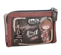 Anekke - Portefeuille compact souple "Mademoiselle" - S - 15 x 10 x 3 cm - Marron Marron