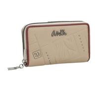 Anekke | Portefeuille Compact zippé Evolution | Petite Maroquinerie synthétique Porte-Cartes et Porte-Monnaie | 15 x 10 x 3 cm | Coloris Beige