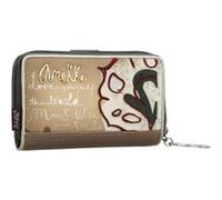 Anekke - Portefeuille compact zippé "Manifesto" - 15 x 10 x 3 cm - Multicolore Multicolore