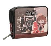 Anekke - Portefeuille mini femme "Mademoiselle" - 10 x 9 x 2 cm - Marron Marron