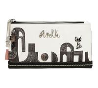 Anekke Porte-monnaie blanc gris foncé pour femme - Peace & Love Nature Sixties RFID Wallet L Black & White 262961