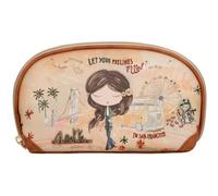 Anekke portefeuille Peace & Love RFID Holdall Bag Camel