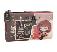 Anekke - Portefeuille souple "Mademoiselle" - M - 18 x 10 x 2 cm - Marron Marron