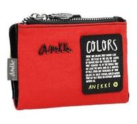 Anekke - Portefeuille souple Nature Edition "Colors" - XS - 13 x 9 x 4 cm - Coloris Rouge Rouge G