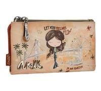 Anekke Porte-monnaie souple Peace & Love Protection RFID Camel