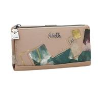 Anekke Portefeuille Tout-en-Un Souple Evolution – Grand portes-cartes et monnaie Femme, Beige