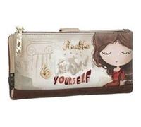 Anekke - Portefeuille tout-en-un souple "Muse" - L - 21 x 10 x 2 cm - Multicolore Multicolore