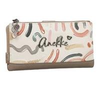 Anekke - Portefeuille tout-en-un souple "Olympia" - L - 21 x 10 x 2 cm - Multicolore Multicolore