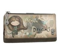 Anekke - Portefeuille tout-en-un souple "Real" - L - 21 x 10 x 2 cm - Coloris Marron Marron