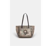 Anekke Réel Grand Sac à Épaule Marron avec motif