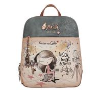 Anekke Sac à dos beige marron pour femme - Hollywood Backpack Multicolor 262973