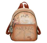 Anekke Sac à dos de promenade pour femme avec fermeture éclair, marron