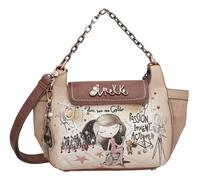 Anekke Sac à épaule bandoulière marron beige pour femme Hollywood Crossbody Bag With Metal Handle Multicolor 263018