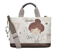 Anekke Sac à main Sophia anses courtes bandoulière Multicolore beige 35 x 25 x 15 cm