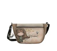 Anekke Sac à épaule bandoulière taupe beige pour femme - Real Oval Crossbody Bag S Multicolor 314159