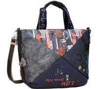 Anekke - Sac à main anses courtes "Origami" - 37 x 28 x 13 cm - Bleu Bleu