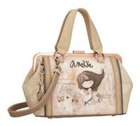 Anekke - Sac à main fermoir vintage "Memories" - 32 x 19 x 14 cm - Beige Beige G