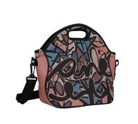 Anekke - Sac à repas en néoprène Imaginary - Imprimé original, léger et durable, avec poche arrière, 31 x 30 x 13,5 cm