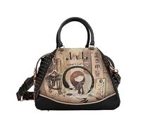Anekke | Sac anses courtes collection Shoen | Sac femme porté main avec bandoulière amovible original inspiration japonaise | 32 x 23 x 15 cm | Coloris noir