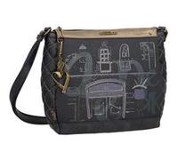 Anekke - Sac bandoulière 3 cpts "Boutique" - 28 x 24 x 8 cm - Bleu Bleu