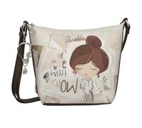 Anekke Sac bandoulière femme Sophia - 21 x 27 x 8 cm, noir/multicolore