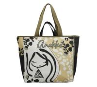 Anekke | Sac de plage Gaia | Sac femme forme cabas fermeture zippée porté épaule synthétique | 49 x 36 x 7 cm | Multicolore