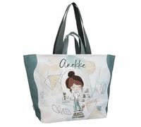 Anekke Sac de plage Sophia cabas fermeture zippée porté épaule synthétique 49x36x7 cm Multicolore