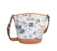 Anekke Sac femme Grande bandoulière Sac à bandoulière en similicuir avec 1 poignée Fermeture éclair Valise à Main Collection Mediterranean Accessoires et accessoires pour femme 32 x