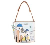 Anekke - Sac femme - Sac à bandoulière en similicuir avec 1 poignée - Fermeture à glissière - Valise à Main - Collection Mediterranean - Accessoires et accessoires Femme - 28 x 25 x 12 cm, coloris
