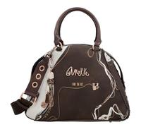 Anekke - Sac pour femme - Sac en similicuir avec 2 poignées, bandoulière et fermeture éclair - Couleur marron Shoen - Accessoires et accessoires pour femme - Dimensions 32 x 23 x 15 cm