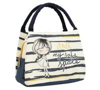 Anekke | Sac Repas Petit Format Alma | Petite glacière Lunch Box Femme Originale | 23 x 19 x 16 cm | Coloris Bleu