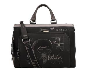 Anekke serviette sac d'ordinateur portable pour ordinateur portable Iron Briefcase Multicolor noir