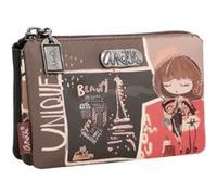 Anekke - Trousse triple multifonctions "Mademoiselle" - 15 x 9 x 4 cm - Noir Noir