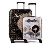 Anekke Tulip 4 roues Set de valises 2 pièces avec soufflet d'extension multicolore
