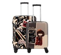 Anekke Viaje 4 roulettes Set de valises 2 pièces avec soufflet d'extension multicolore