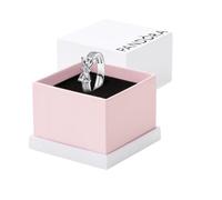 Pandora Bague femme Double Rang Nœud Scintillant – Argent 925 – Taille 56 – 193552C01-56